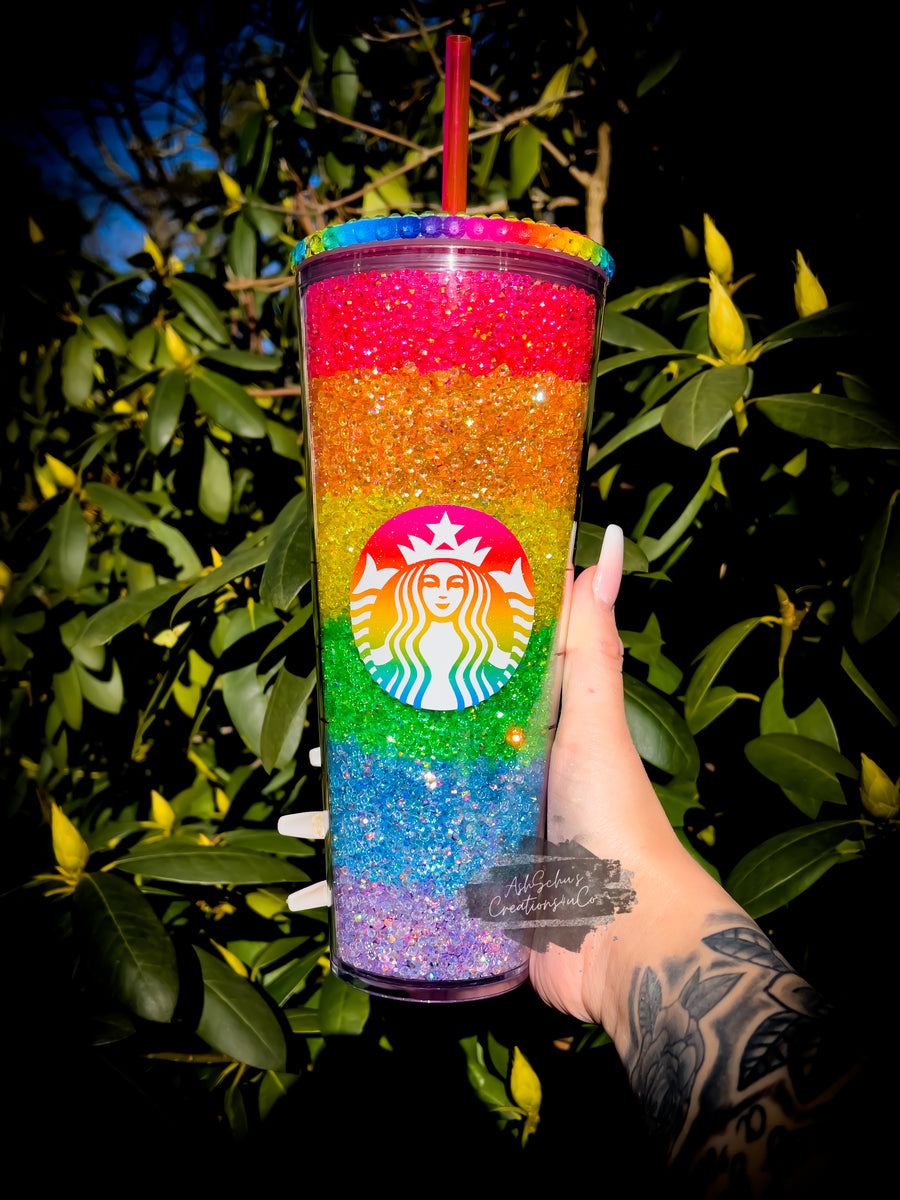 Starbucks DIY glitter tumbler 