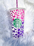 Leopard Color Changing Cold Cup