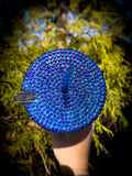 Sapphire Rhinestone Filled w/Rhinestone Lid Tumbler